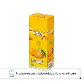 VITAMINA C VICAL T. MASTICABLES 500 MG NARANJA