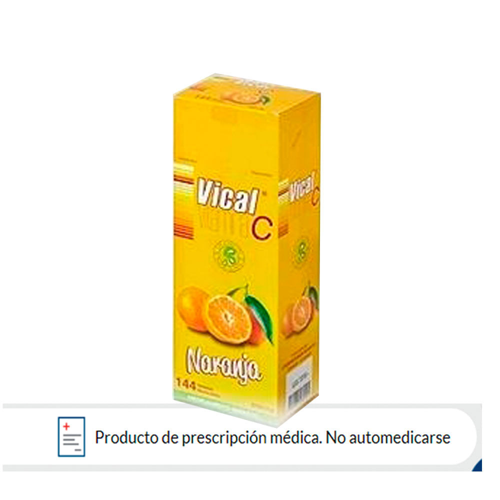 VITAMINA C VICAL T. MASTICABLES 500 MG NARANJA