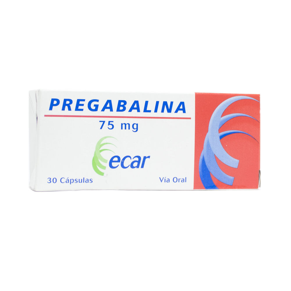 PREGABALINA ECAR (RG) CAPSULAS 75 MG