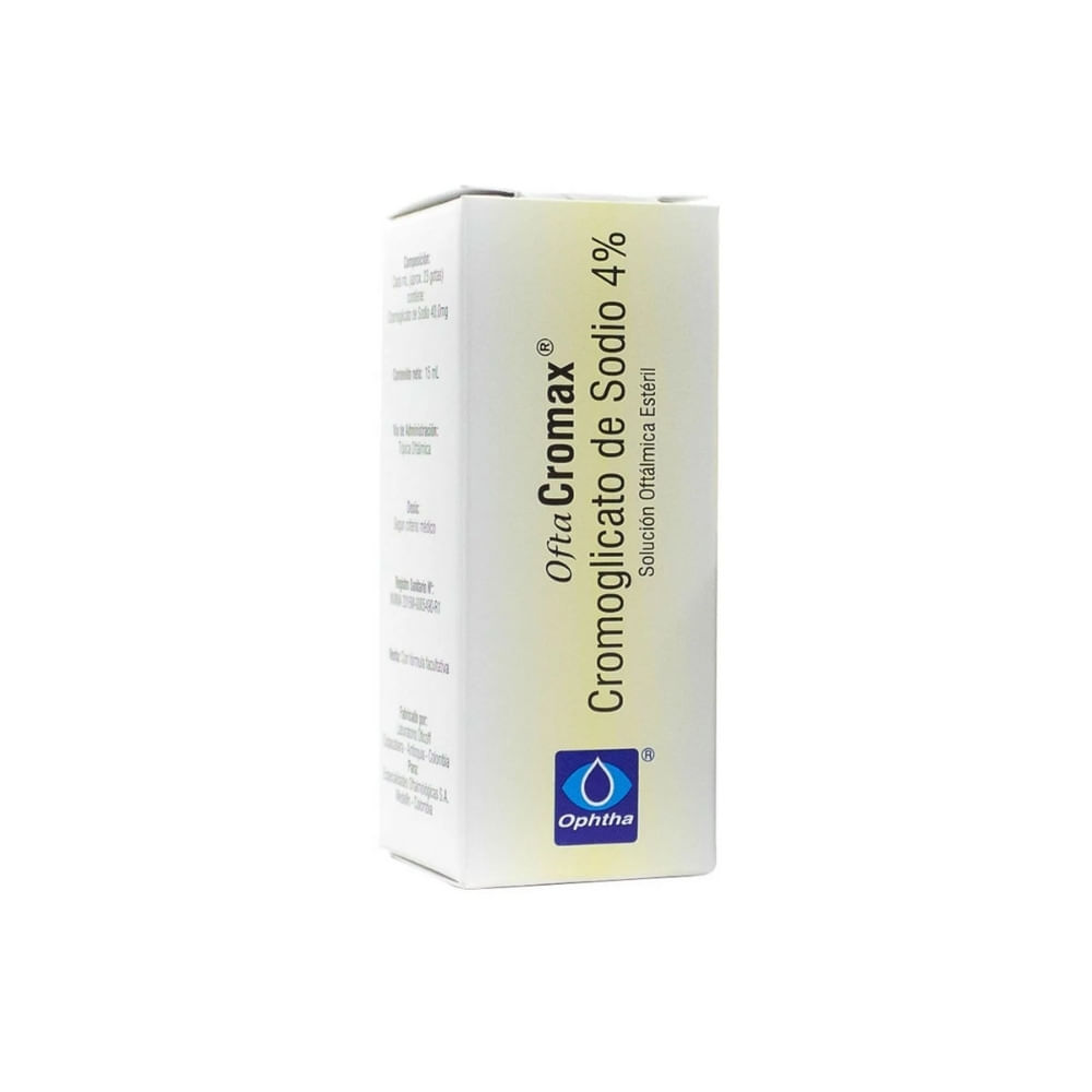 OFTA CROMAX (CROMOGLICATO) GOTAS OFTALMICAS 4% FRASCO 15 ML
