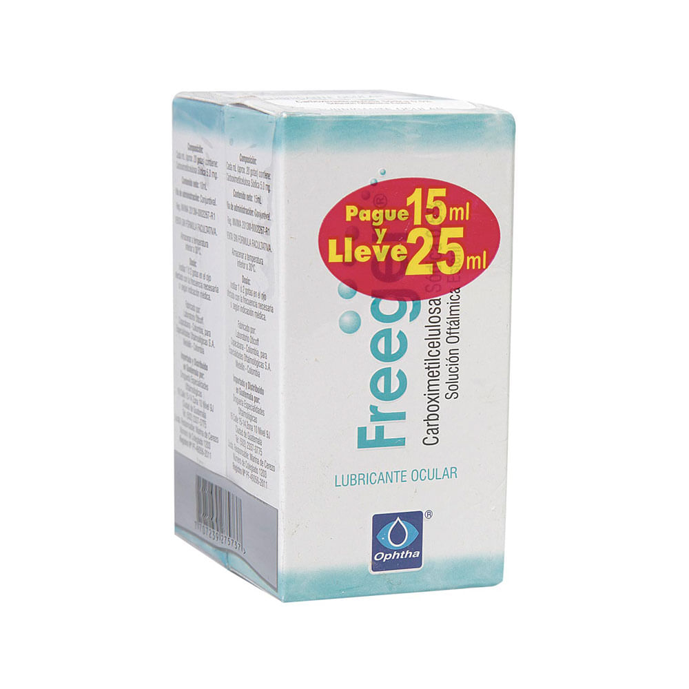 FREEGEN PREPACK GOTAS OFTALMICAS 0.5 % FRASCO 15+10ML