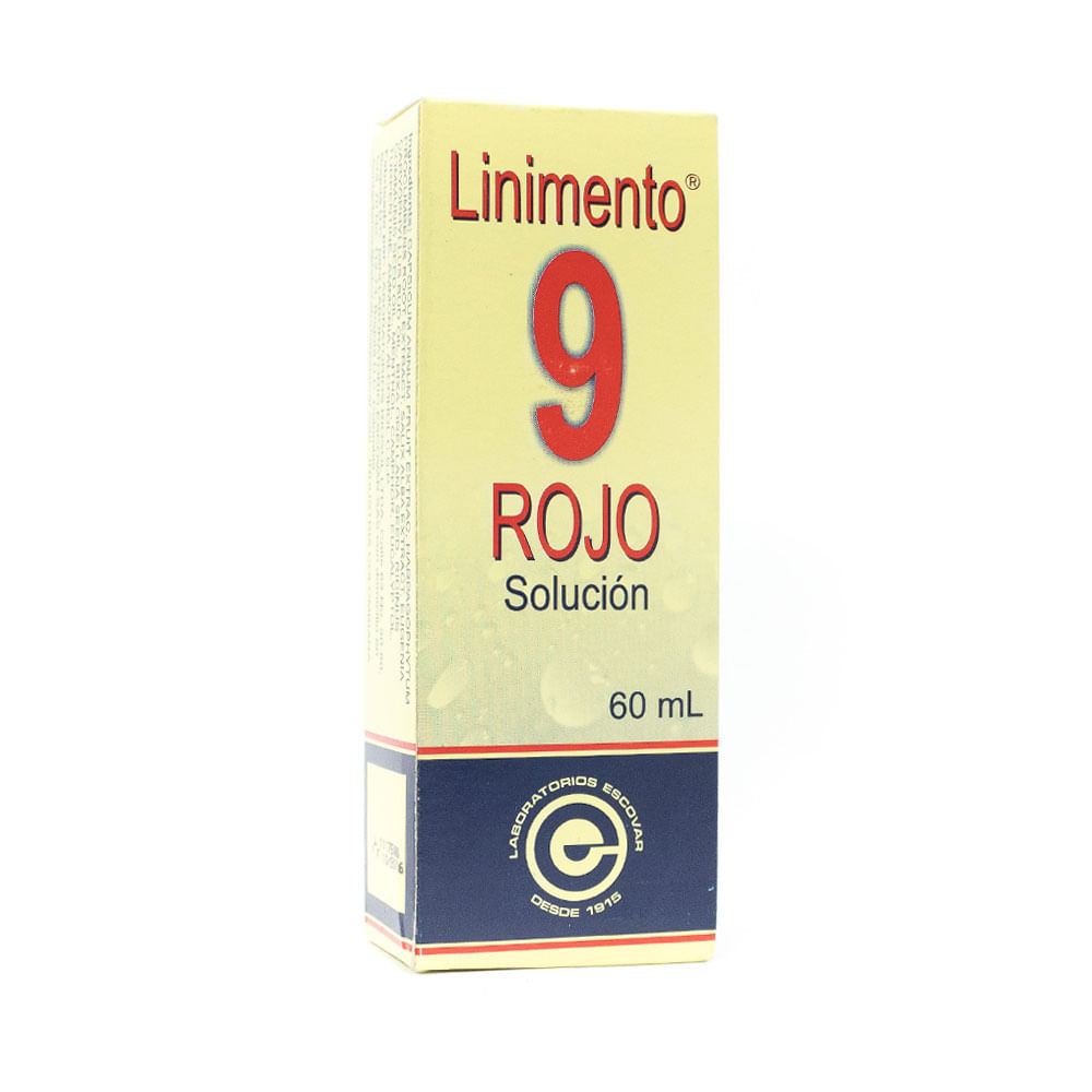 LINIMENTO ROJO NO.9 SOLUCION CAJA 60 ML