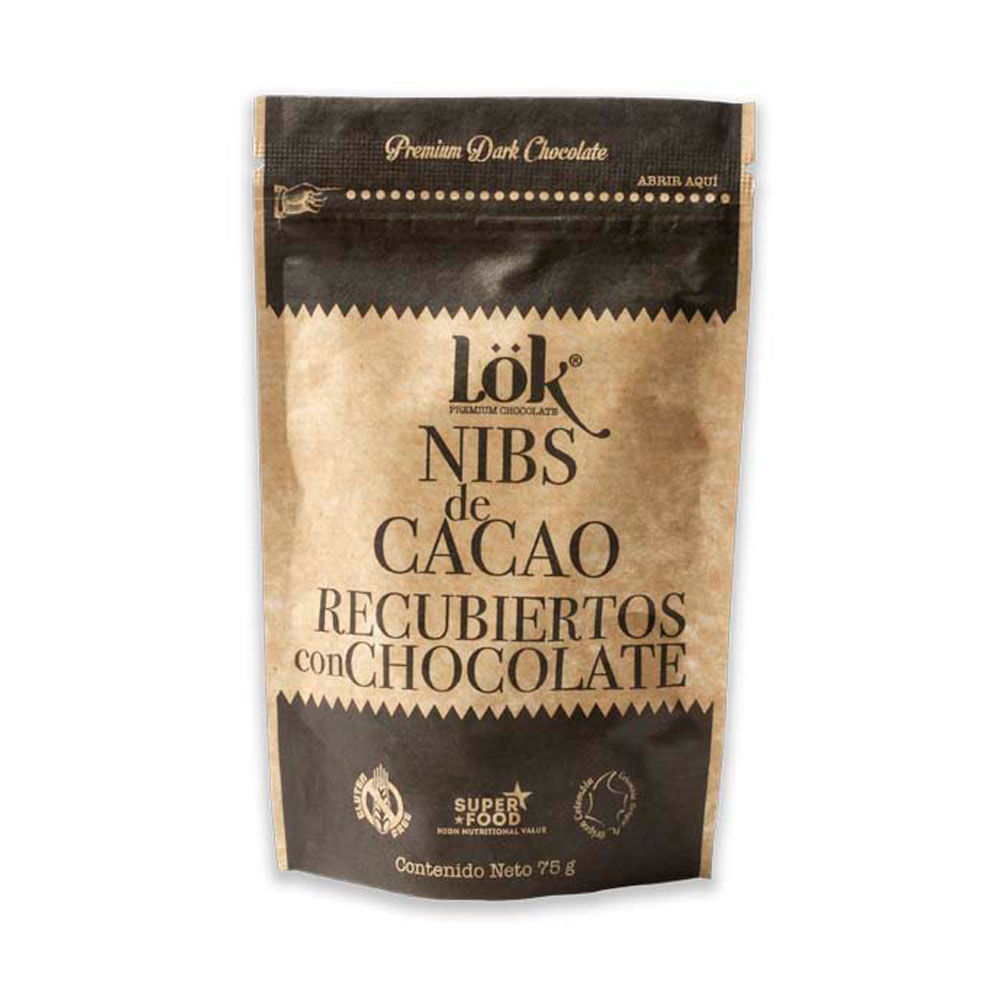 LOK NIBS CACAO CHOCOLATE 75 G