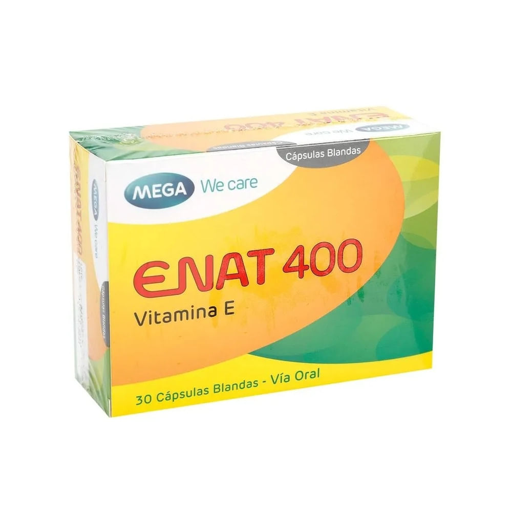 ENAT 400 (VITAMINA E) CAPSULAS BLANDAS 400 UI
