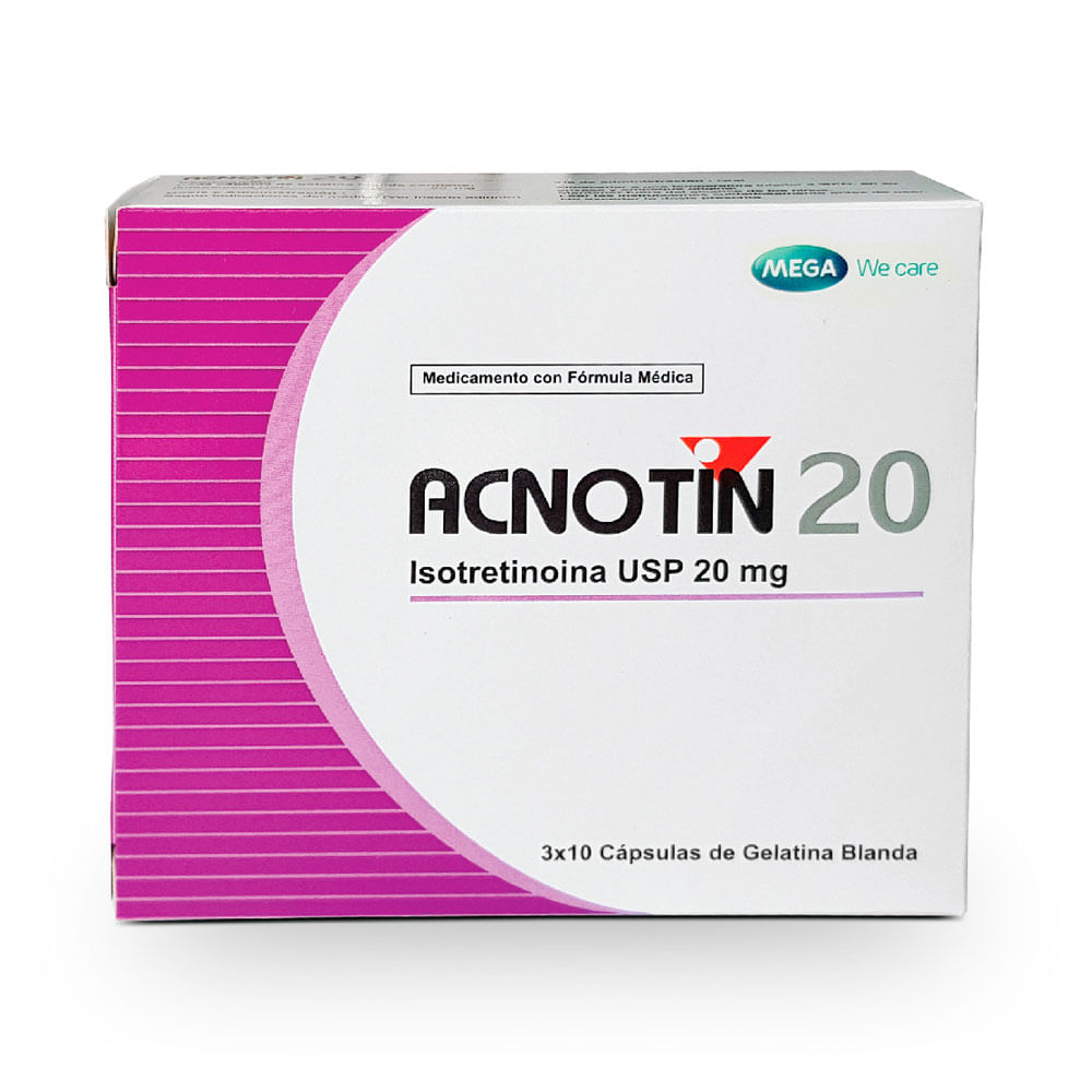 ACNOTIN (ISOTRETINOINA) CAPSULAS BLANDAS 20 MG