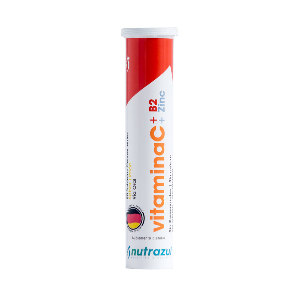 VITAMINA C+B2+ZINC T. EFERVESCENTES LIMON