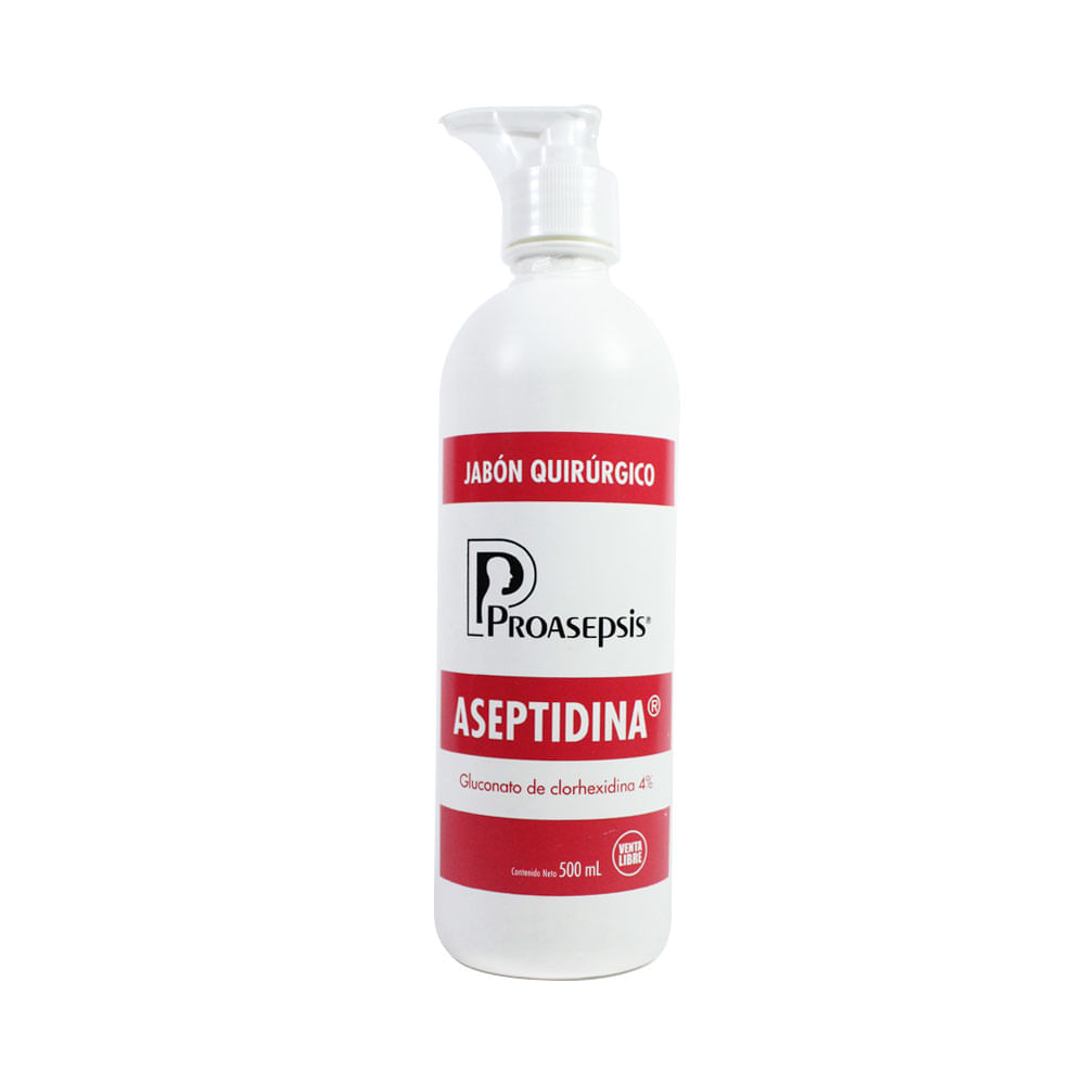JABON QUIRURGICO ASEPTIDINA 4% FRASCO 500 ML