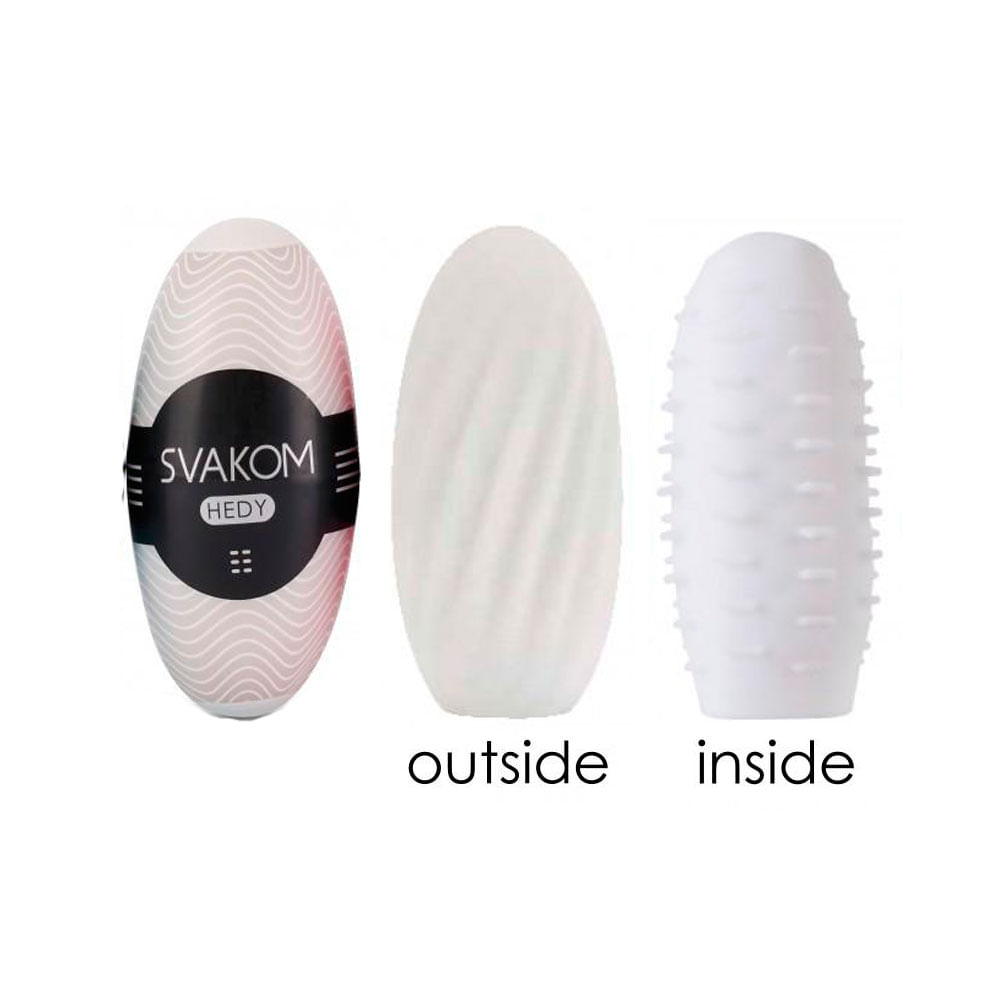 HUEVO MASTURBADOR HEDY BLANCO CAJA X 1 UND