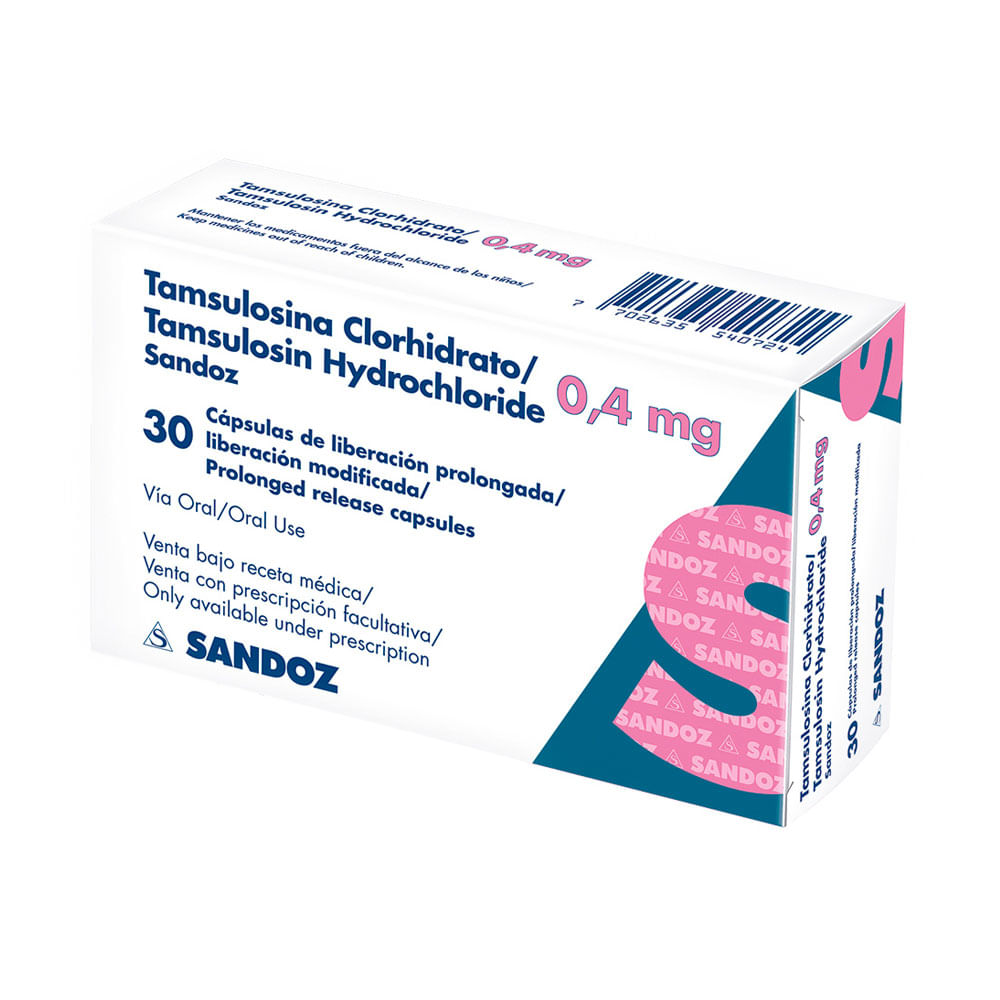 TAMSULOSINA CLORHIDRATO.SNDZ CAPSULAS 0.4 MG
