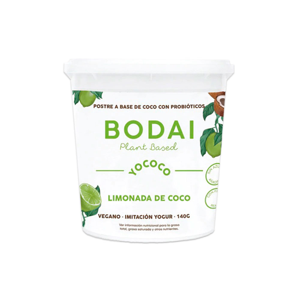 BODAI YOCOCO YOGURT LIMONADA DE COCO FRASCO 140 G