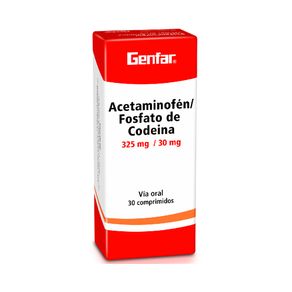 ACETAMINOFEN+CODEINA GF COMPRIMIDOS 325MG/30MG