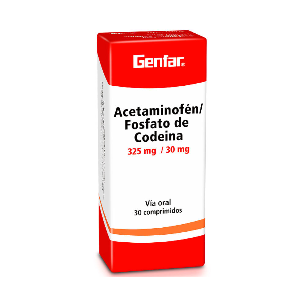 ACETAMINOFEN+CODEINA GF COMPRIMIDOS 325MG/30MG