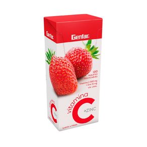VITAMINA C +ZINC GENFAR T. MASTICABLES FRESA