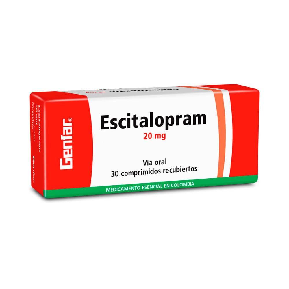 ESCITALOPRAM GENFAR TABLETAS 20 MG