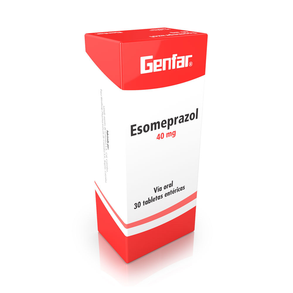 ESOMEPRAZOL GENFAR TABLETAS 40 MG