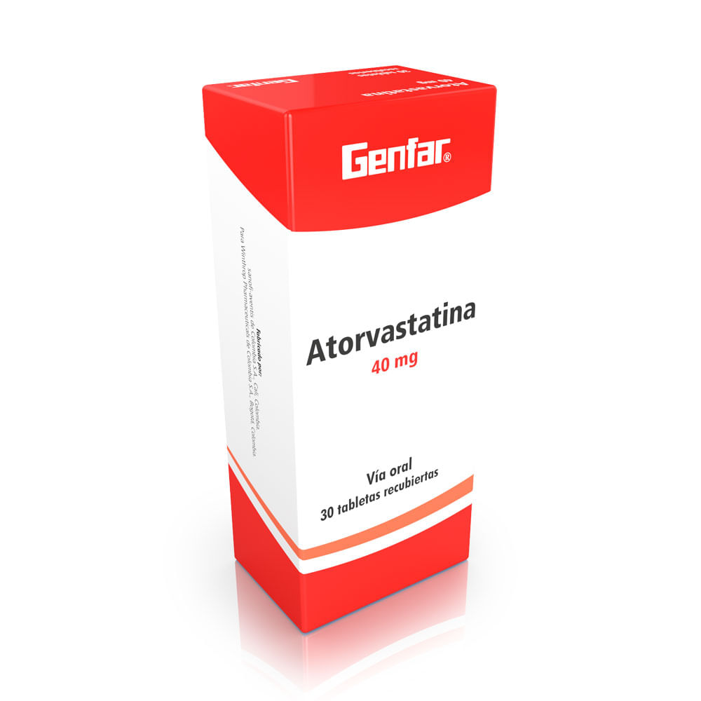 ATORVASTATINA GENFAR TABLETAS 40 MG
