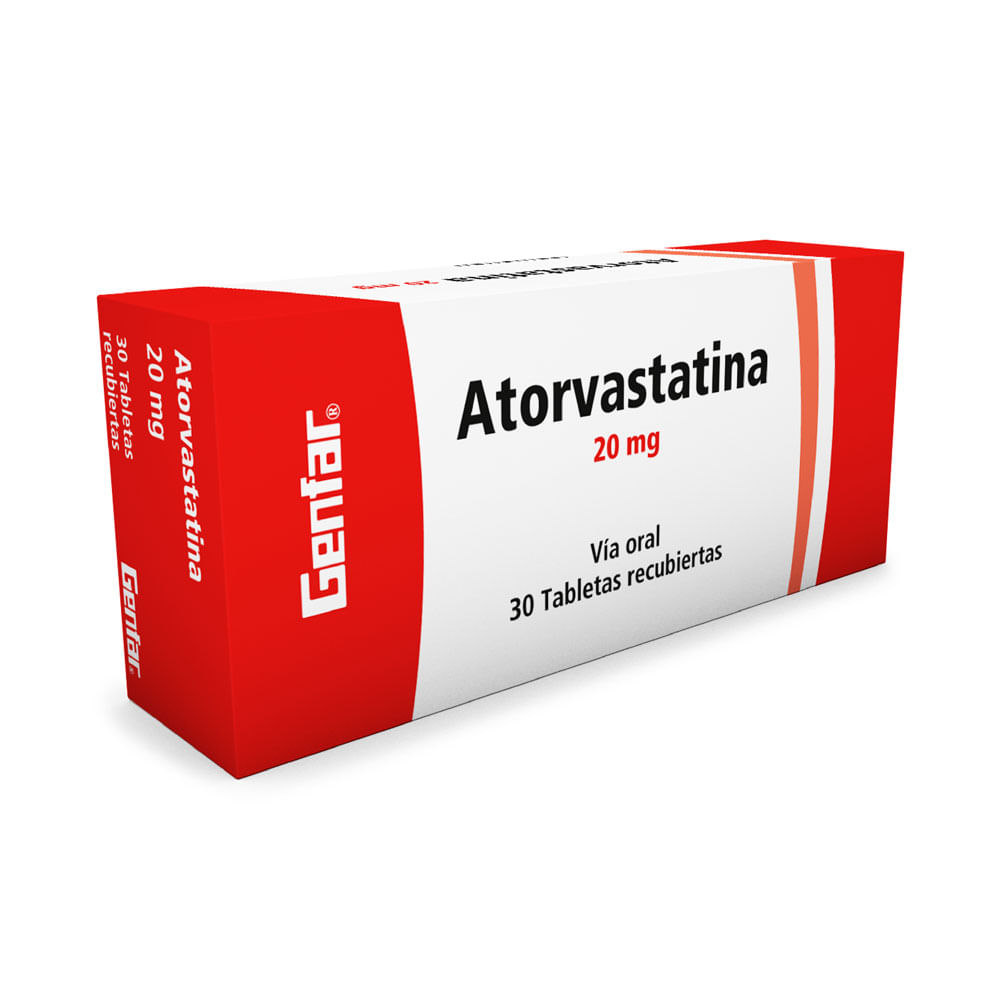 ATORVASTATINA GENFAR TABLETAS 20 MG