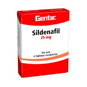 SILDENAFIL GENFAR TABLETAS 25 MG
