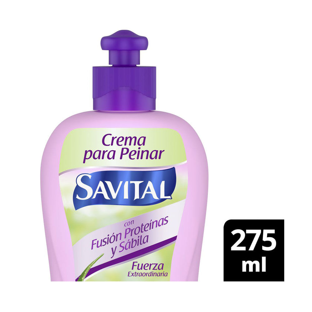 CREMA PARA PEINAR SAVITAL FUSION PROTEINAS FRASCO 275 ML