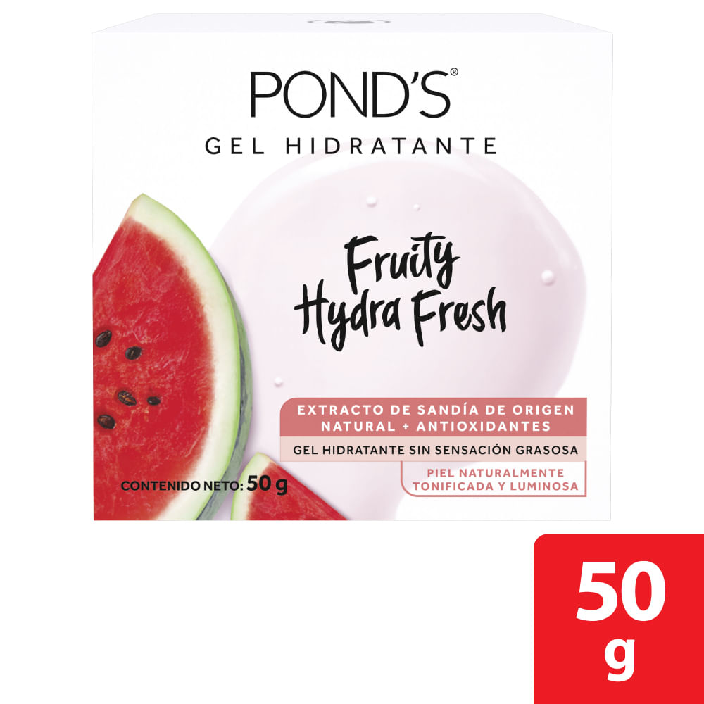 GEL HIDRATANTE PONDS FRUITY HYDRA FRESH SANDIA CAJA 50 G