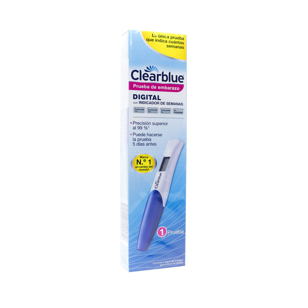 CLEARBLUE DIGITAL PRUEBA DE EMBARAZO CAJA X 1 UND