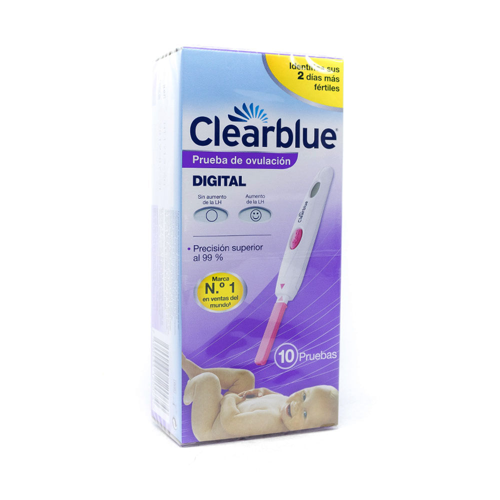CLEARBLUE DIGITAL++++ PRUEBA DE OVULACION CAJA X 10 UNDS
