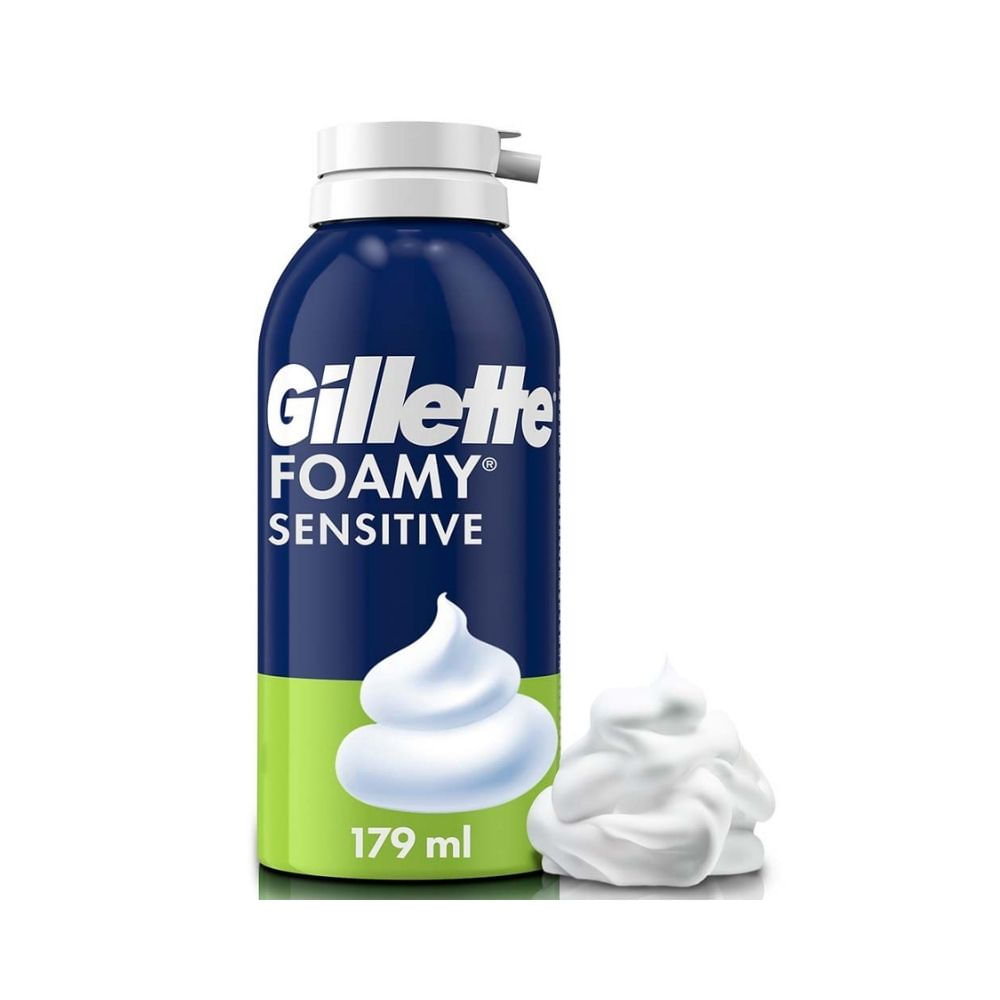 ESPUMA GILLETTE FOAMY PIEL SENSIBLE FRASCO 179 ML