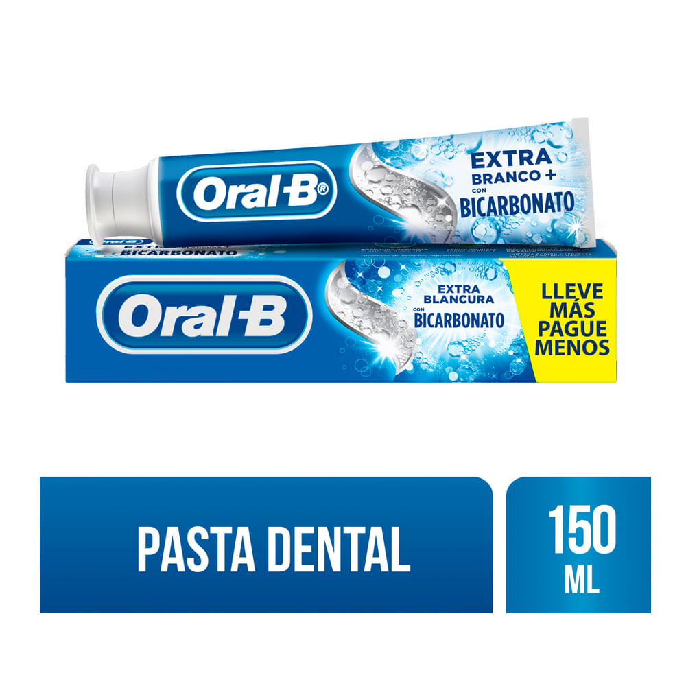 PASTA DENTAL ORAL-B BICARBONATO CAJA 150 ML