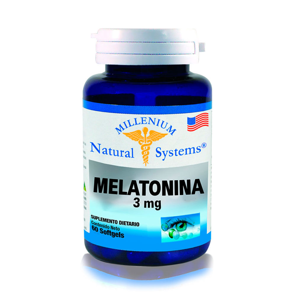 MELATONINA CAPSULAS BLANDAS 3 MG FRASCO X 60 UNDS