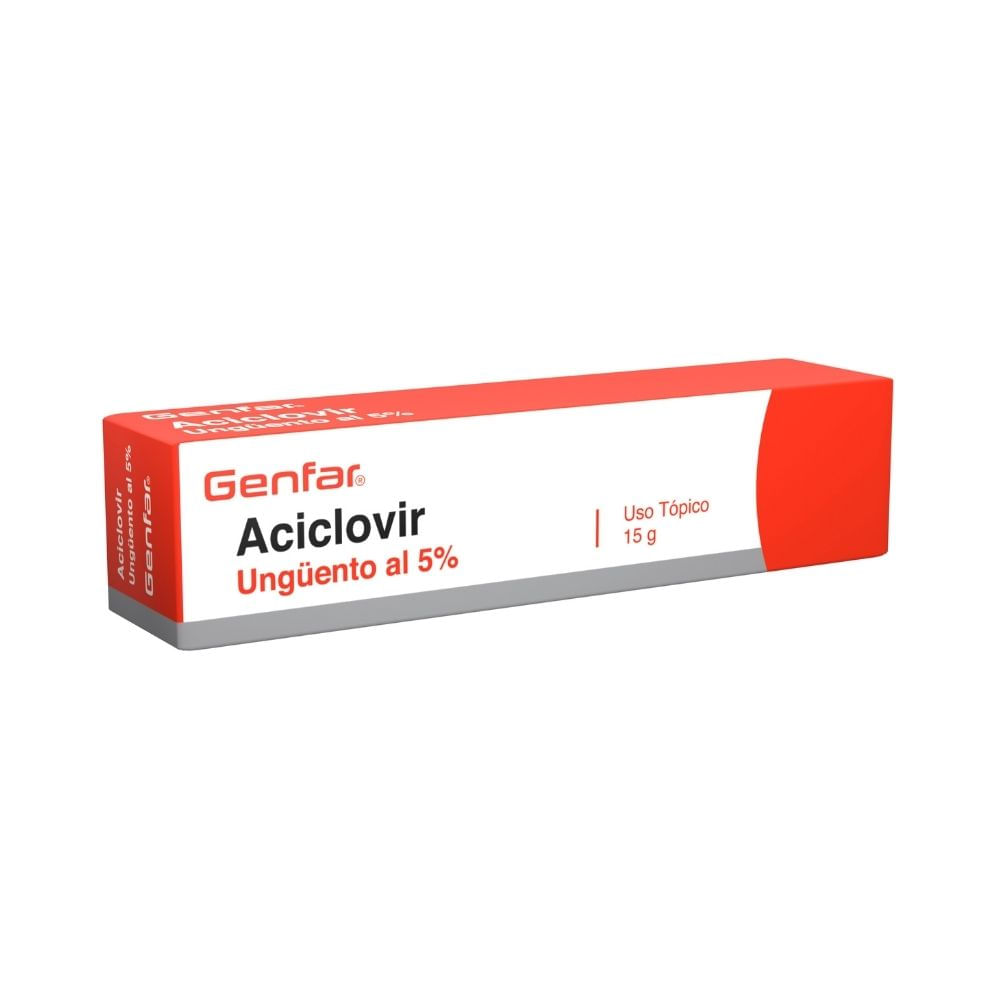ACICLOVIR GENFAR UNGUENTO 5% CAJA 15 G
