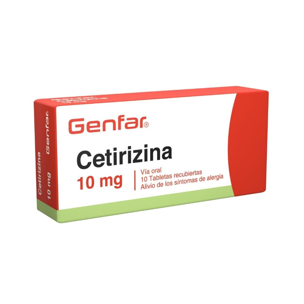 CETIRIZINA GENFAR TABLETAS 10 MG