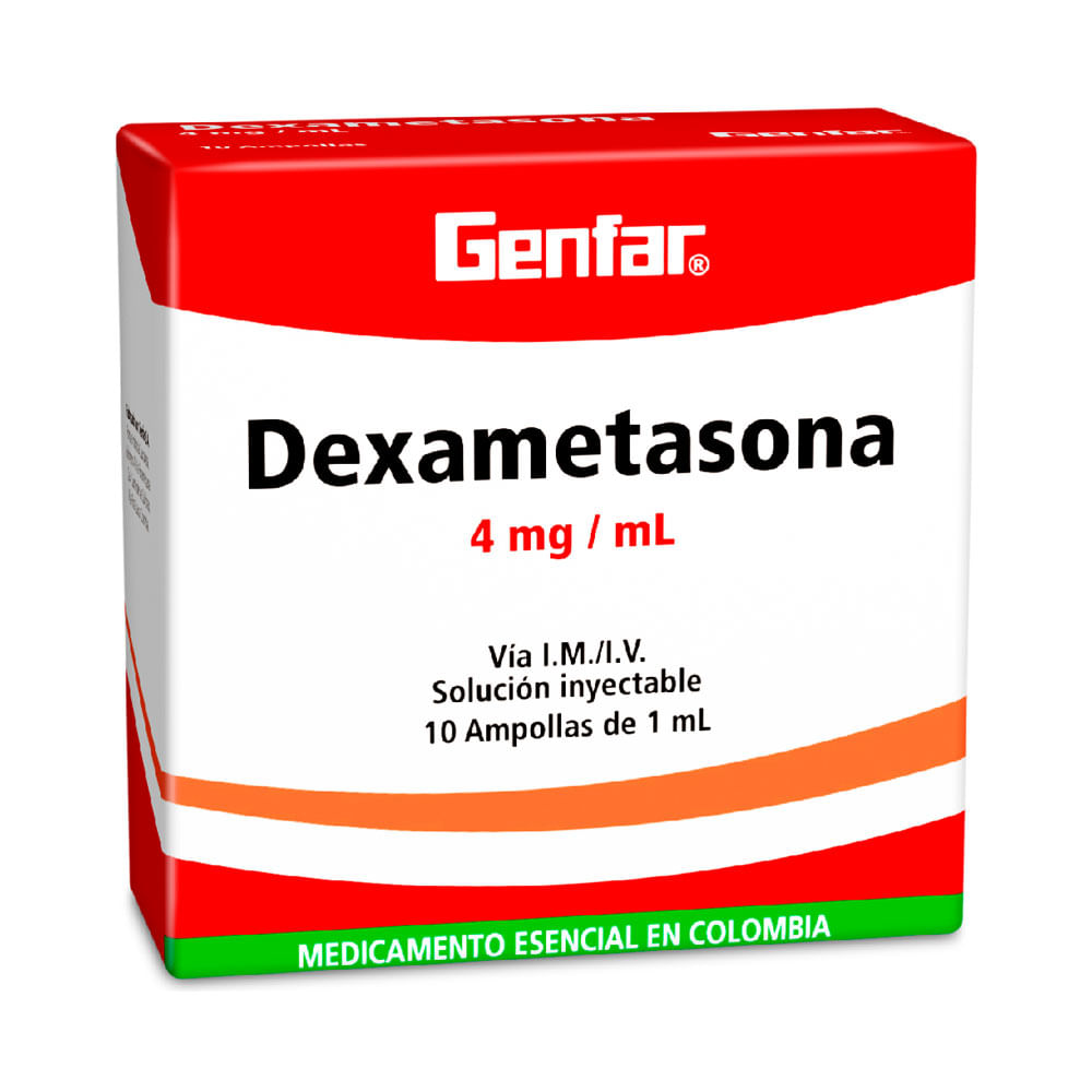 DEXAMETASONA GENFAR 1ML AMPOLLAS 4 MG