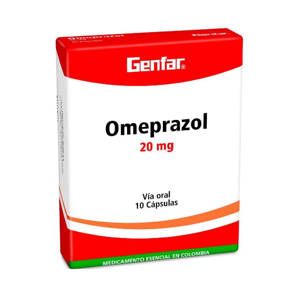 OMEPRAZOL GENFAR CAPSULAS 20 MG