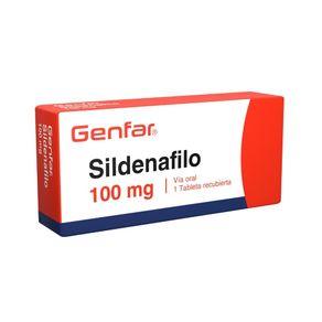 SILDENAFIL GENFAR TABLETAS 100 MG CAJA X 1 UND