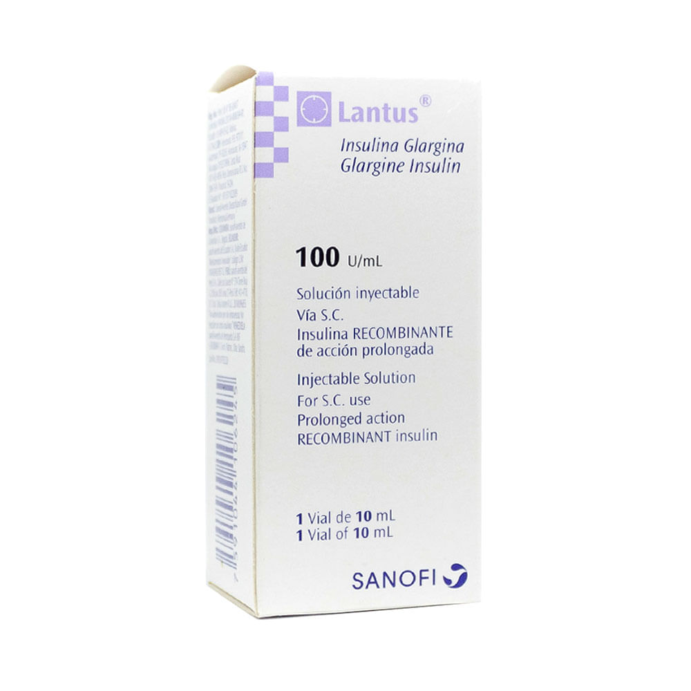 LANTUS CF (RG) SOLUCION INYECTABLE 100 UI CAJA 10 ML