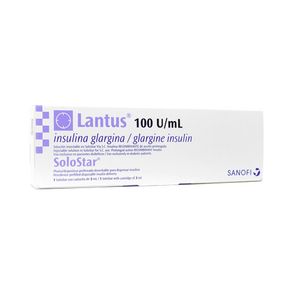 LANTUS SOLOSTAR CF (RG) SOLUCION INYECTABLE 100 UI CAJA 3 ML