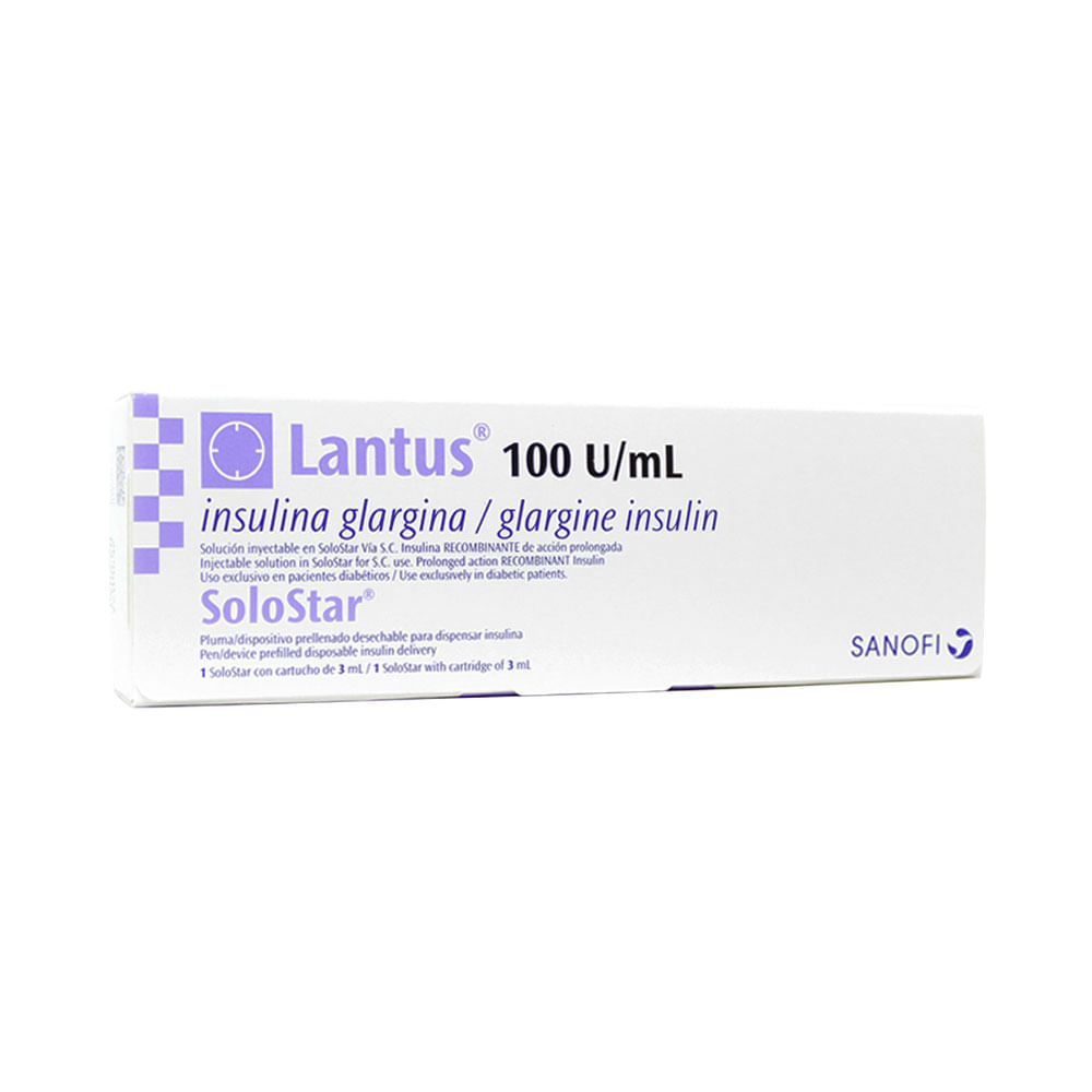 LANTUS SOLOSTAR CF (RG) SOLUCION INYECTABLE 100 UI CAJA 3 ML