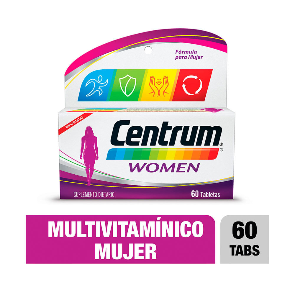 CENTRUM WOMEN TABLETAS CAJA X 60 UNDS