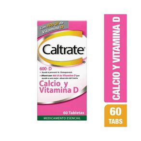 CALTRATE D TABLETAS 600 MG