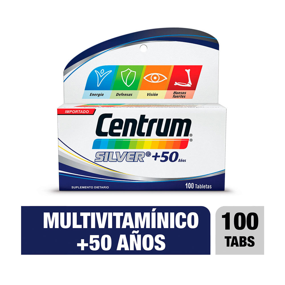 CENTRUM SILVER NF TABLETAS CAJA X 100 UNDS