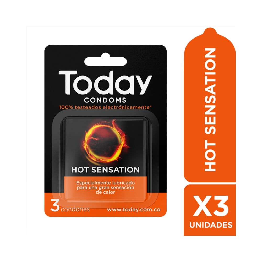 CONDON TODAY HOT SENSATION PRESERVATIVOS