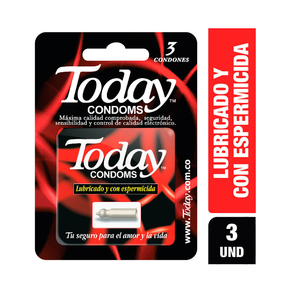 CONDON TODAY CON ESPERMICIDA PRESERVATIVOS X 3 UNDS
