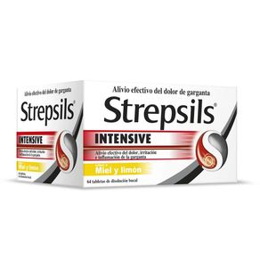 STREPSILS INTENSIVE MIEL-LIMON TABLETAS