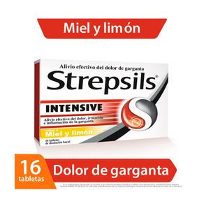 STREPSILS INTENSIVE MIEL-LIMON TABLETAS
