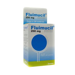FLUIMUCIL SOBRES 200 MG NARANJA