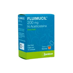 FLUIMUCIL SOBRES 200 MG NARANJA