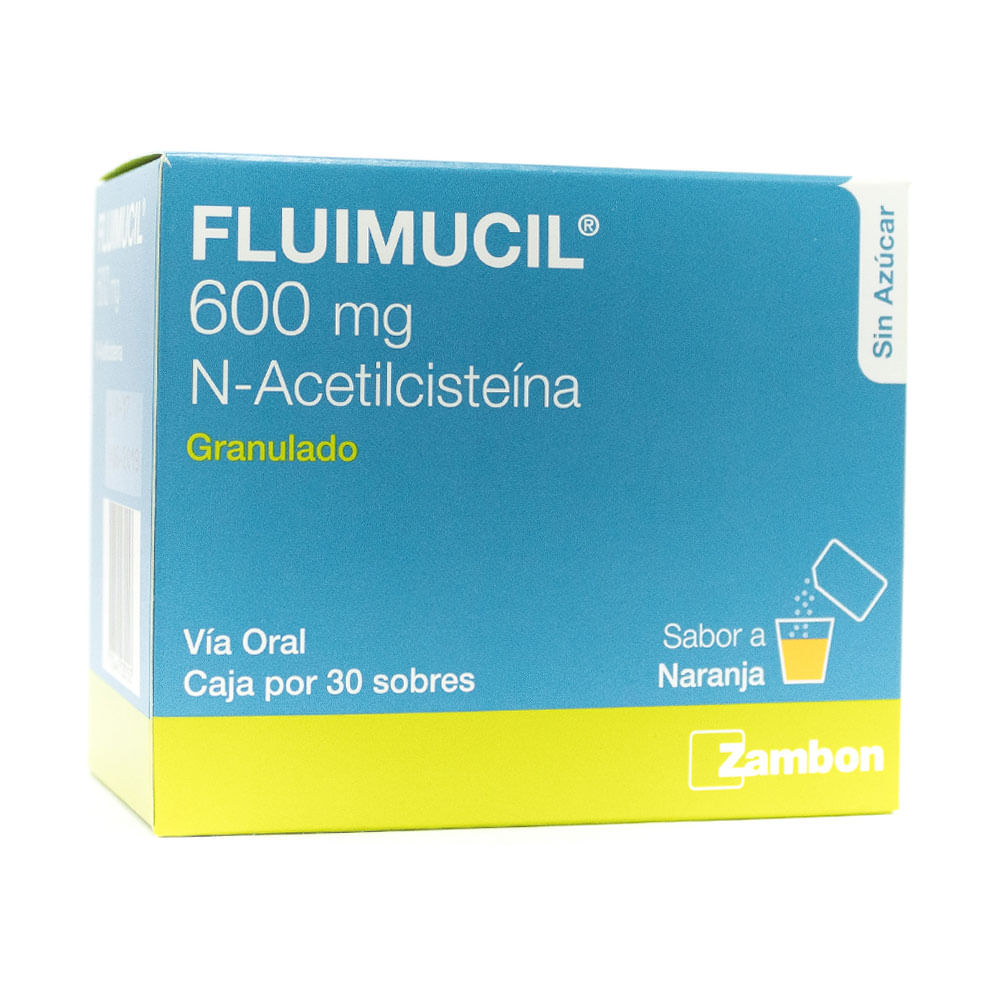 FLUIMUCIL SOBRES 600 MG NARANJA