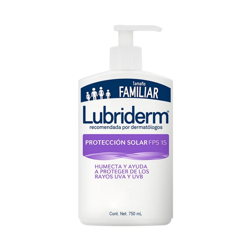 CREMA LUBRIDERM UV-15 FRASCO VÁLVULA 750 ML