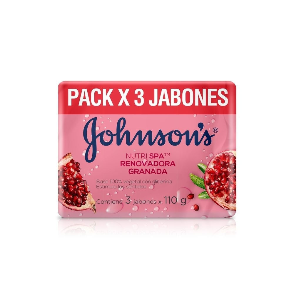 JABON JOHNSONS RENOVADORA GRANADA BARRA 3 X 110GR