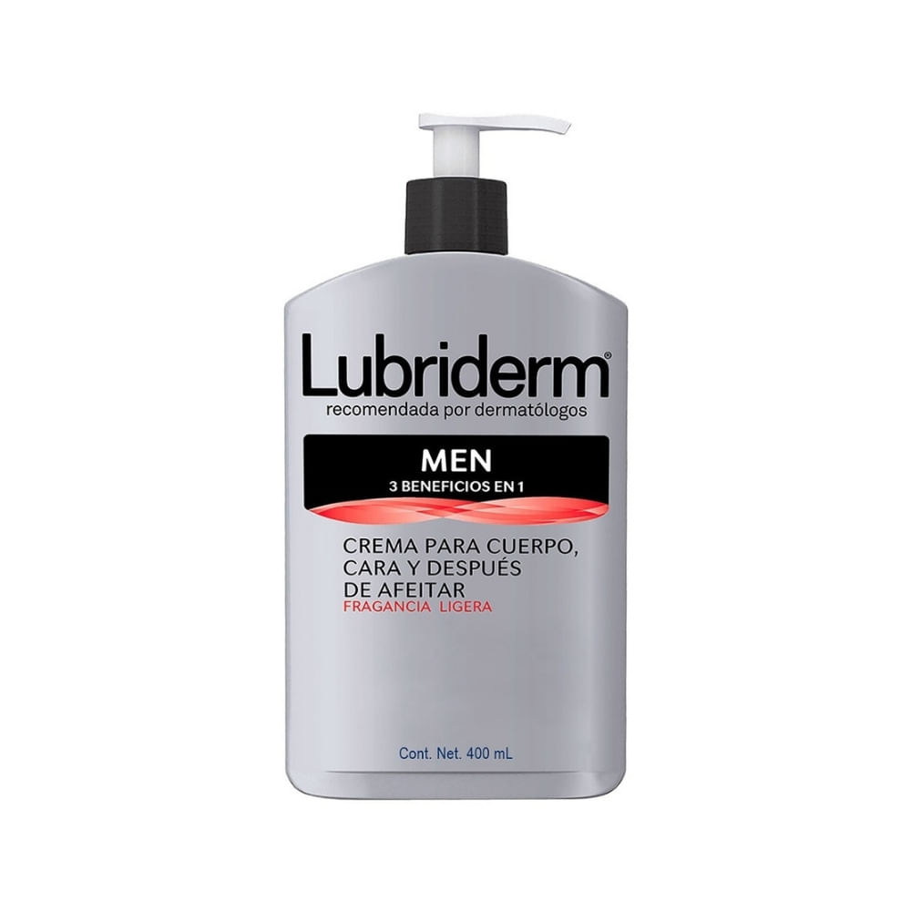 CREMA LUBRIDERM MEN CON FRAGANCIA FRASCO 400 ML
